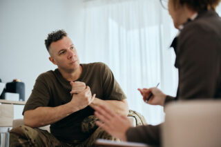 man in anxiety treatment in florida